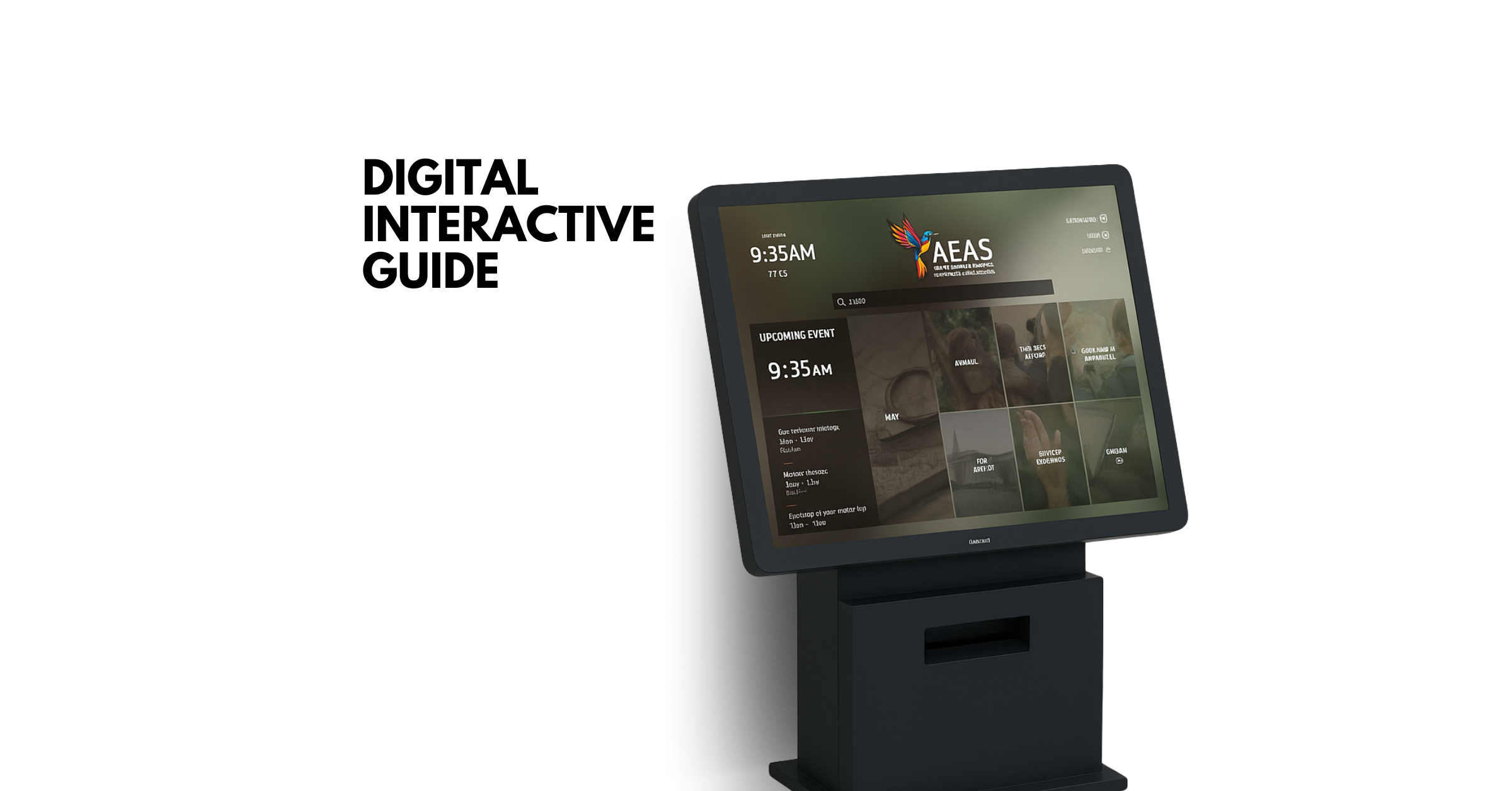 AEAS interactive kiosk interface